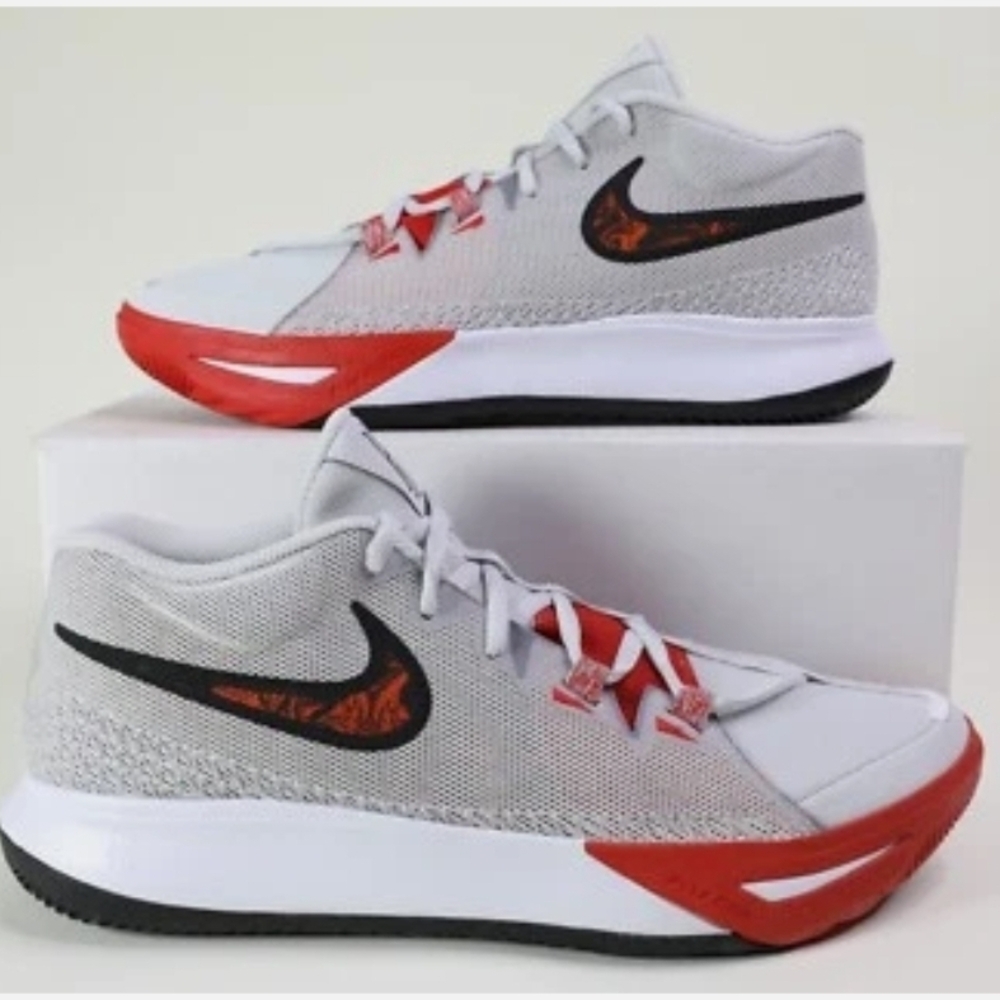 Nike Kids Red and White Sneakers